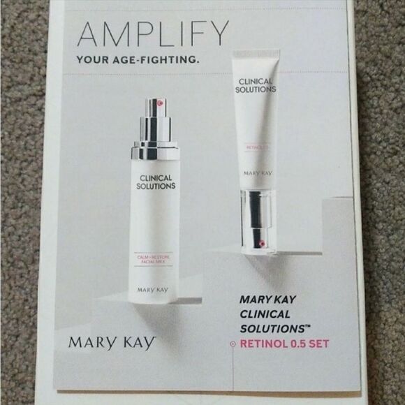 Mary Kay Clinical Solutions Set Retinol .5 and Calm Restore Face Milk New in Box - Picture 1 of 11